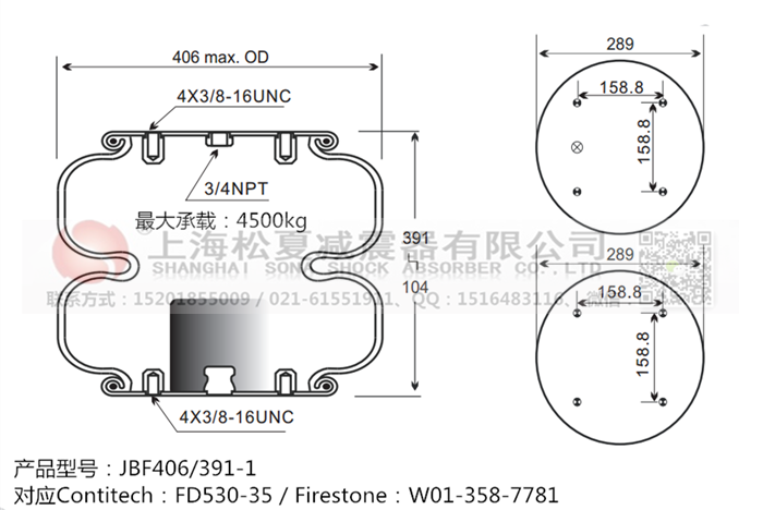 JBF406/391-2橡膠<a href='http://m.shimaoquan.com/' target='_blank'><u>空氣彈簧</u></a>